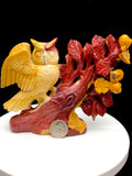 mookaite owl carving