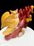 mookaite owl carving