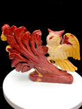 mookaite owl carving