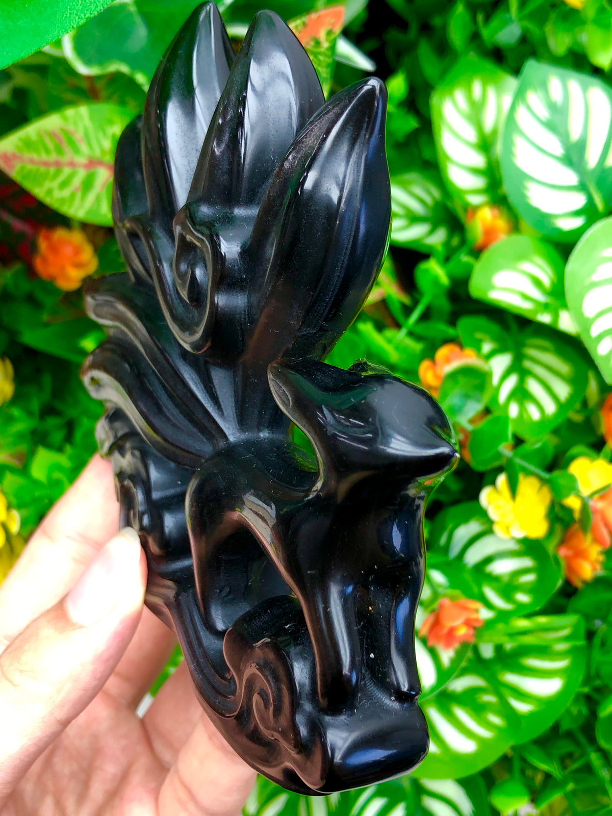 silver obsidian 9 tails fox