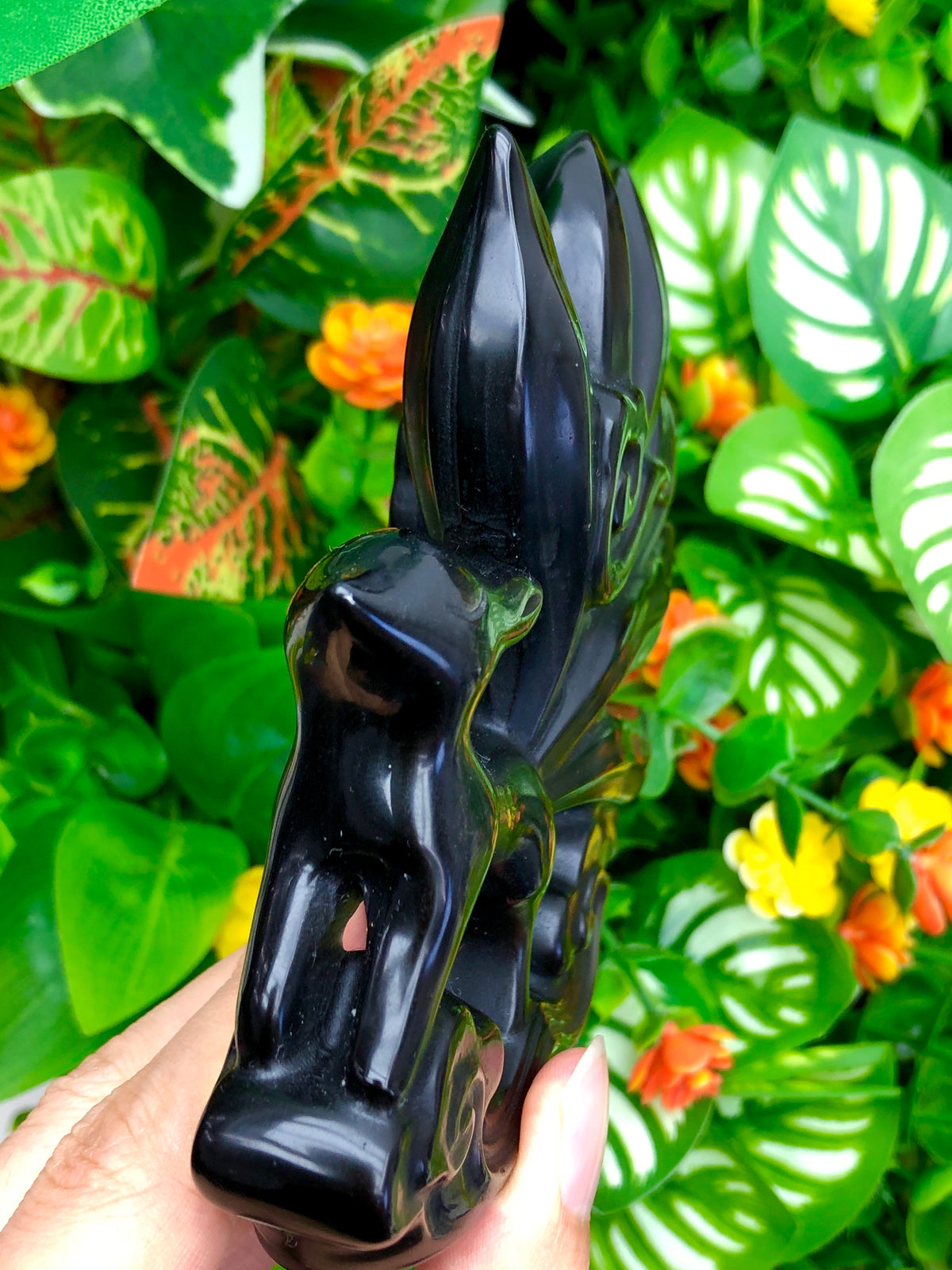 silver obsidian 9 tails fox