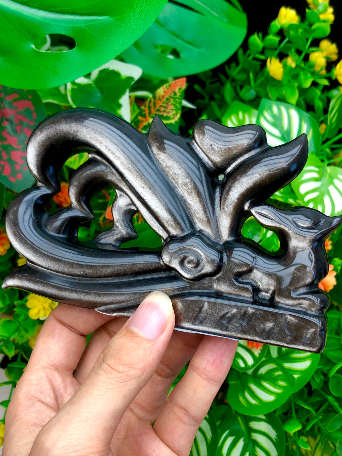 silver obsidian 9 tails fox