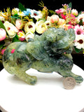 prehnite pixiu carving