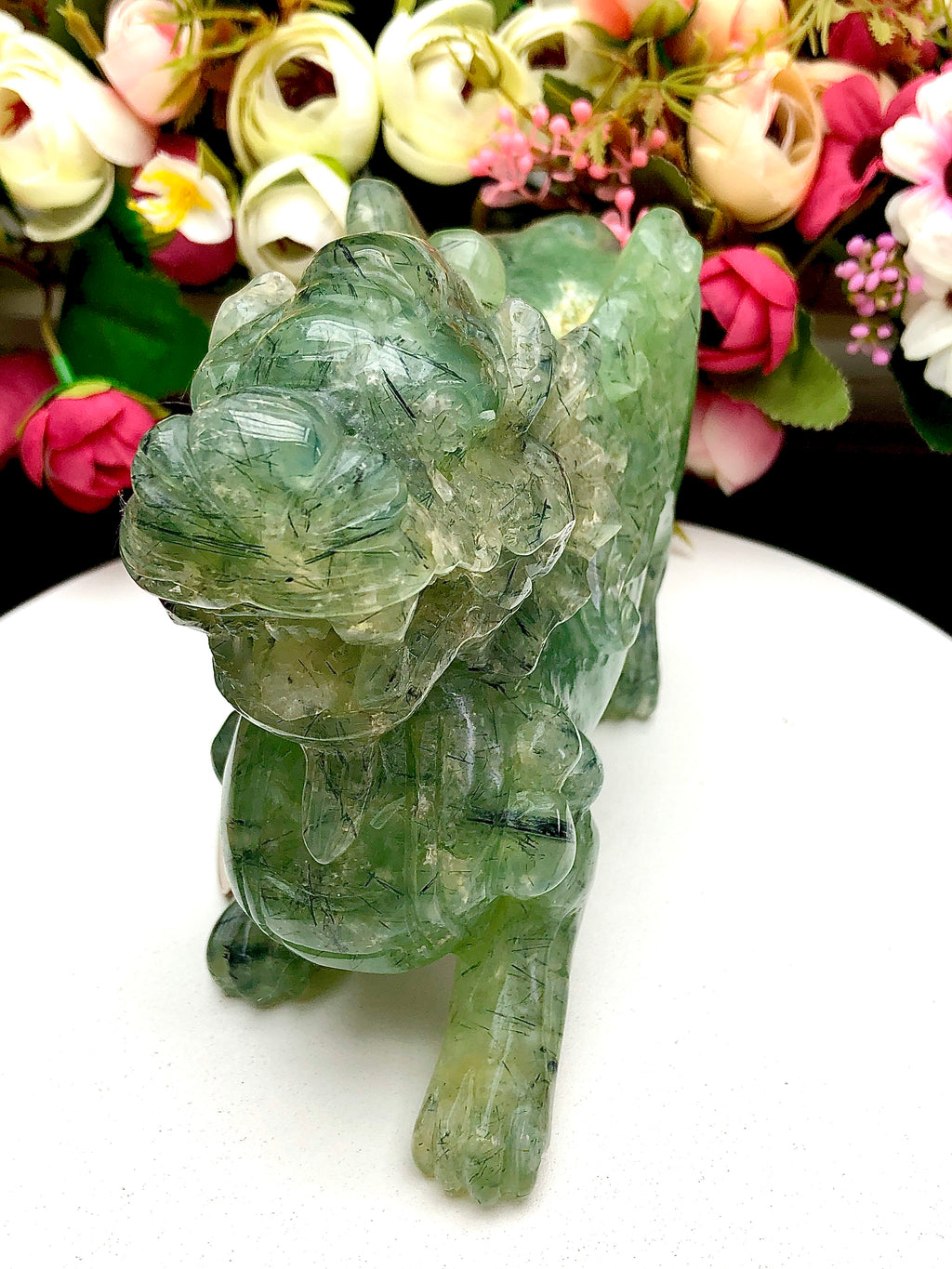 prehnite pixiu carving