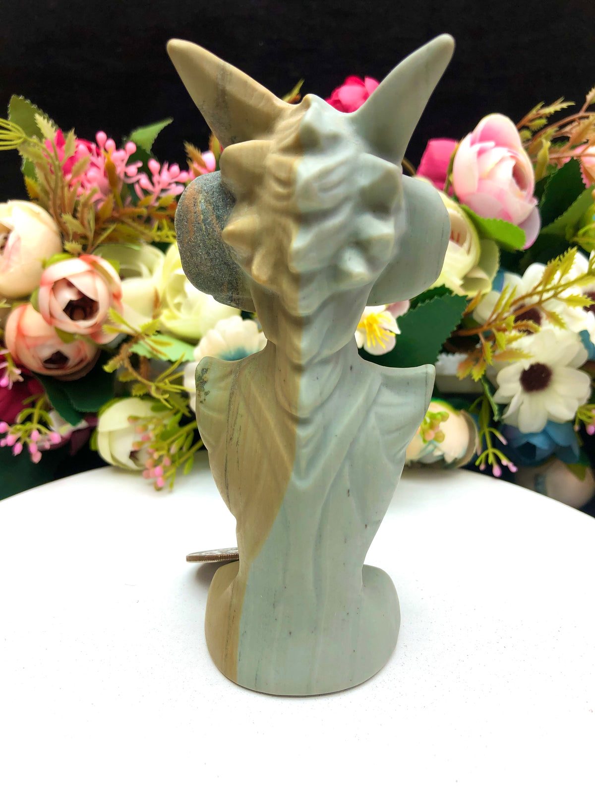 alashan agate eagle carving