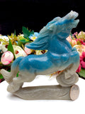 trolleite horse carving