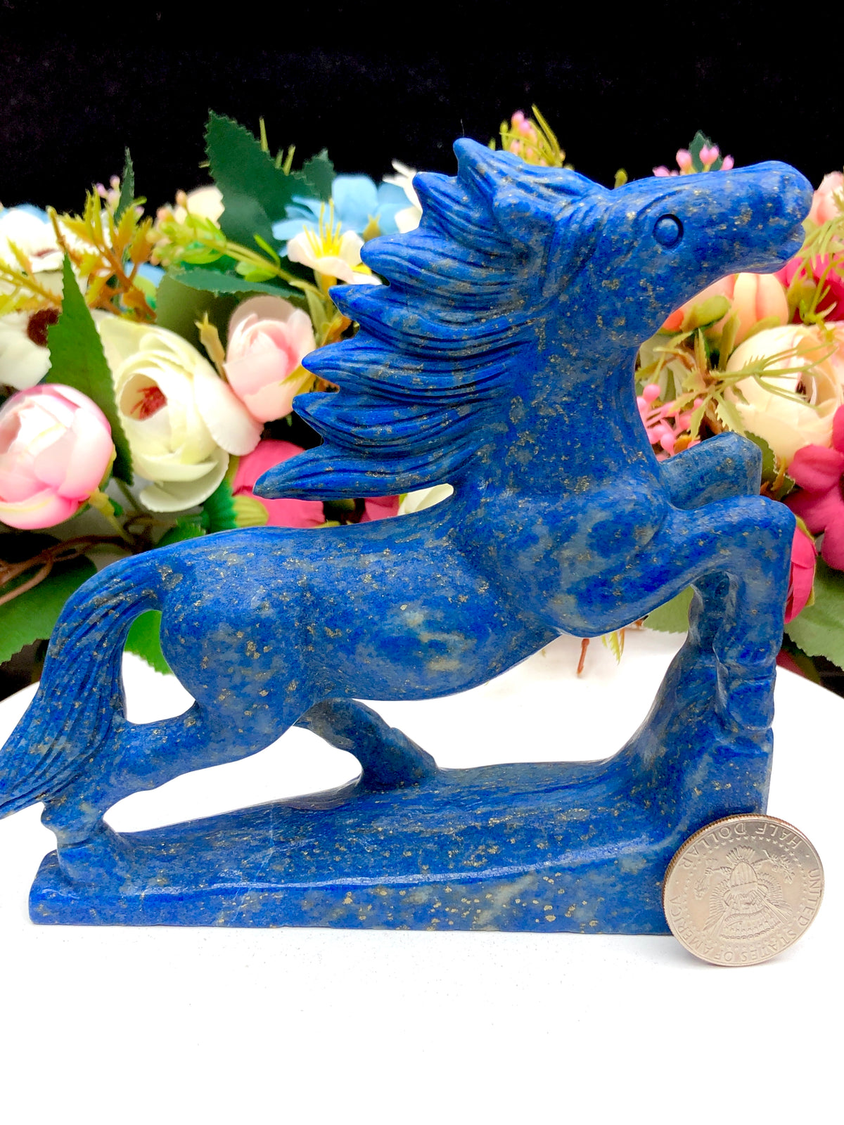 lapis lazuli horse carving