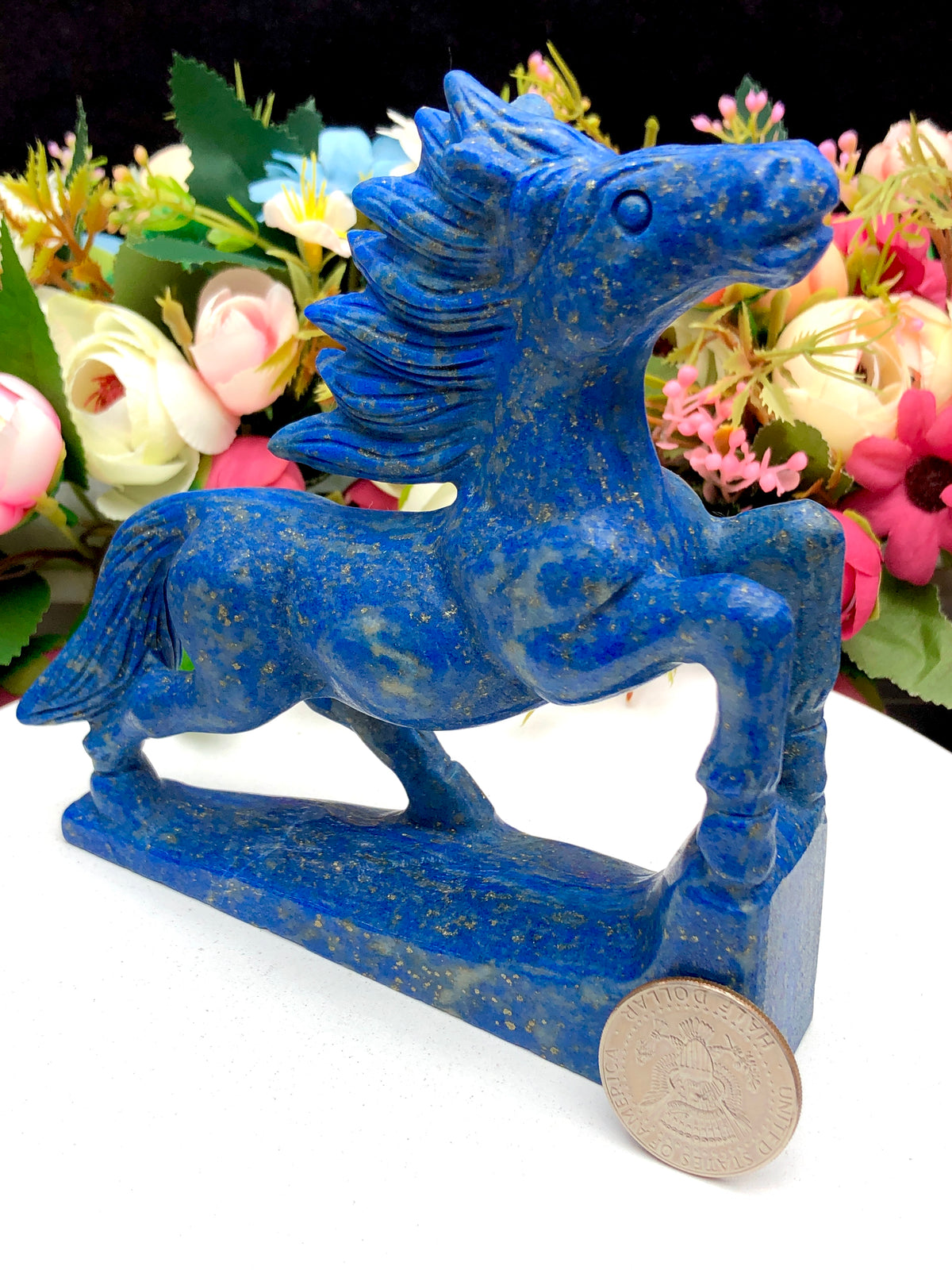 lapis lazuli horse carving