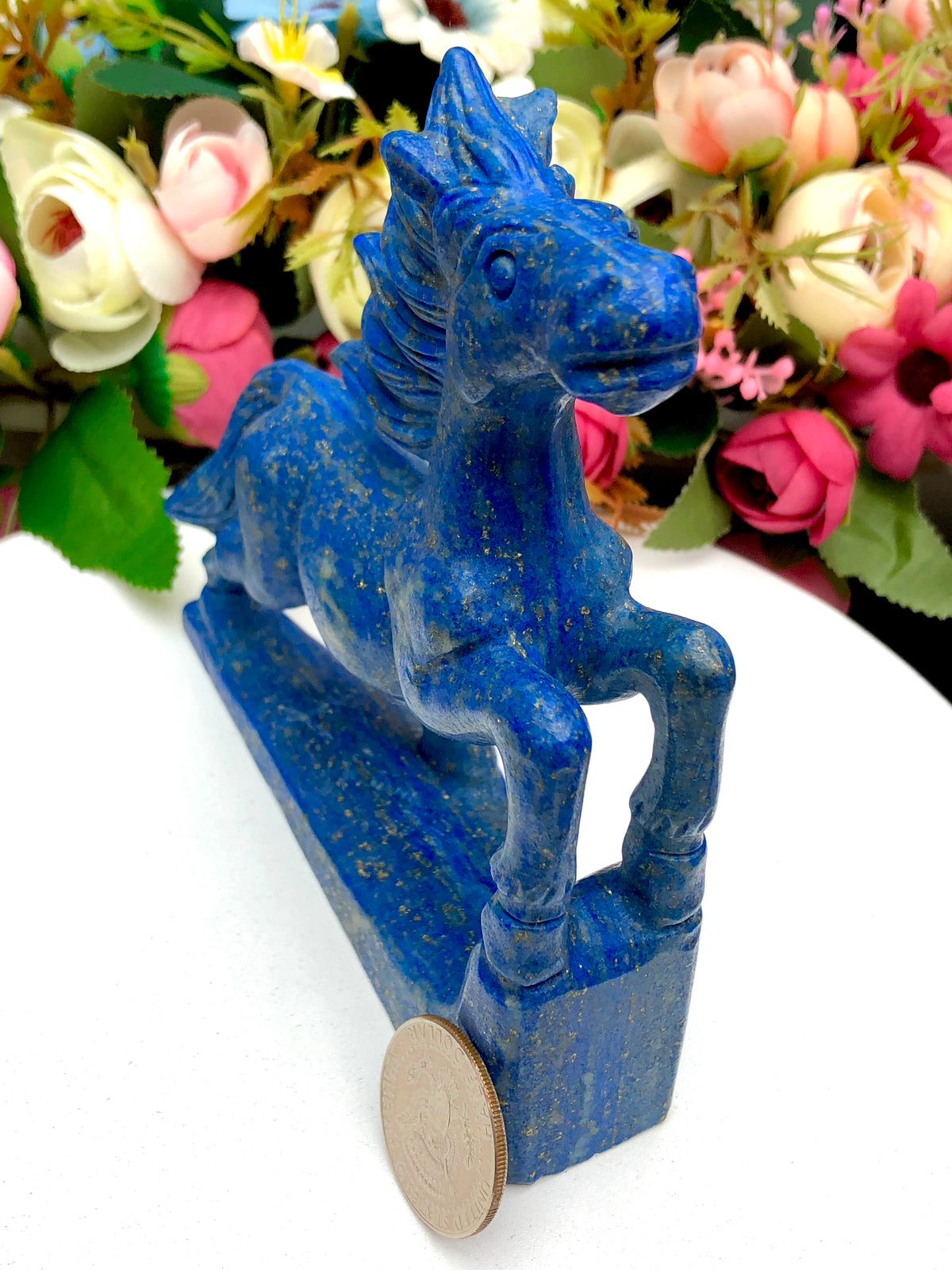 lapis lazuli horse carving