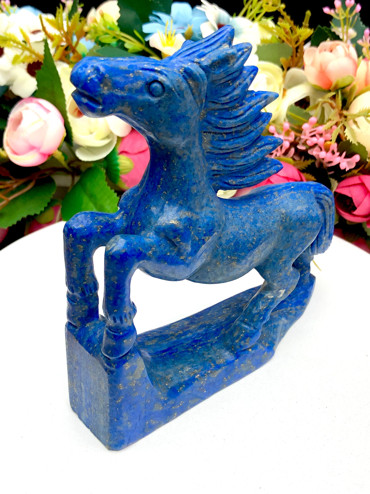 lapis lazuli horse carving