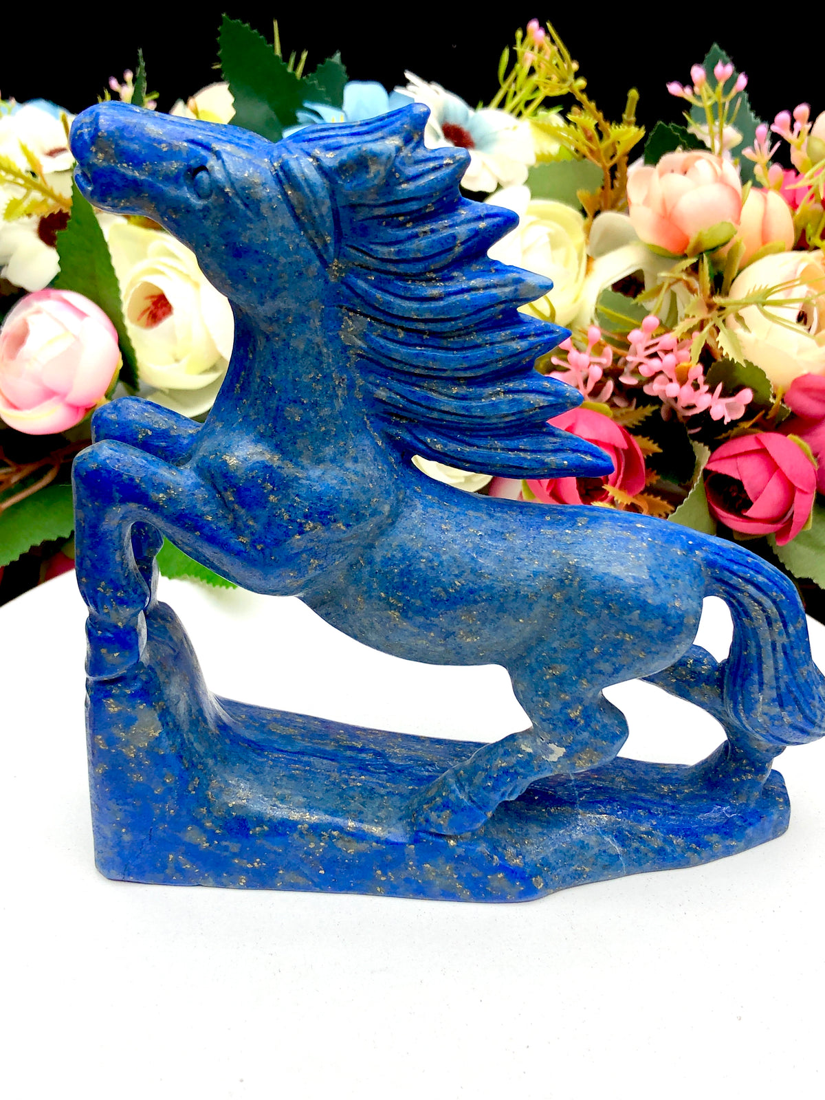 lapis lazuli horse carving