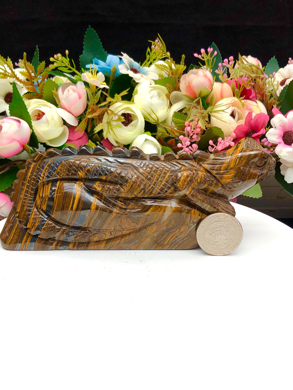 tiger iron stone carving