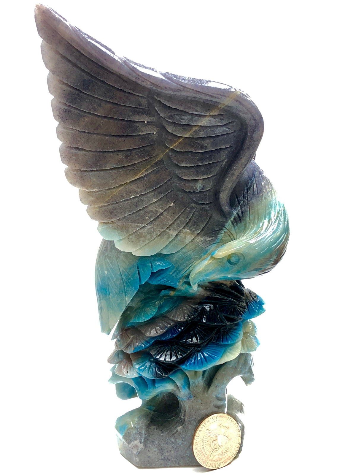 Trolleite eagle carving