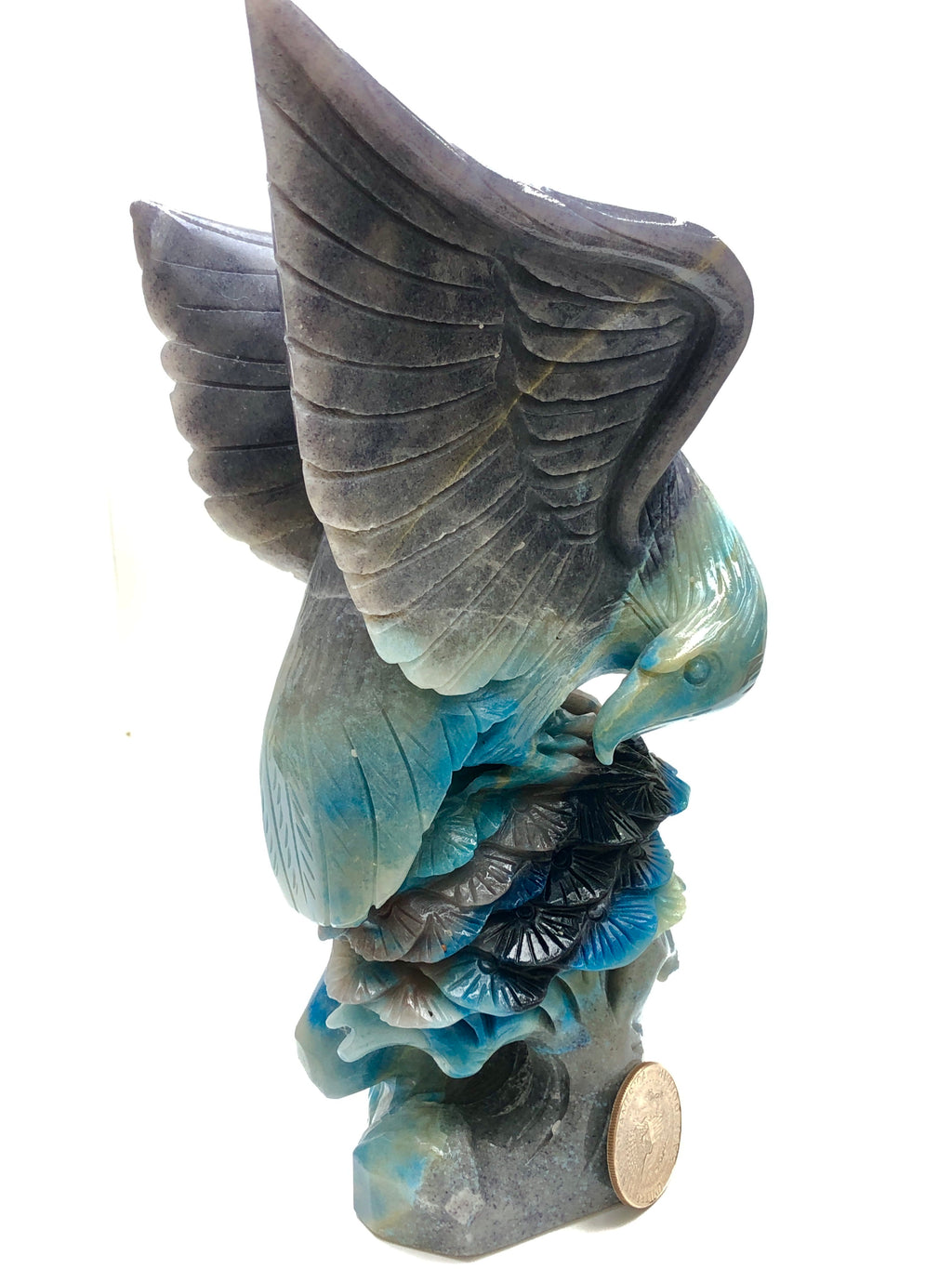 Trolleite eagle carving