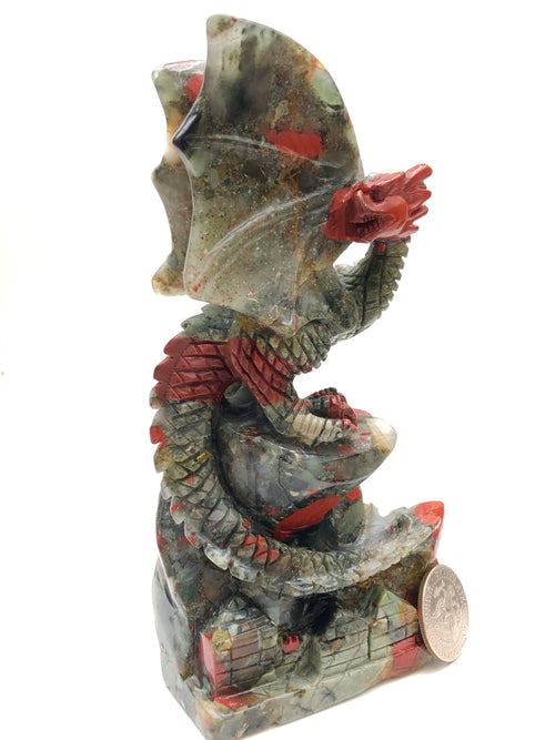 African bloodstone western dragon