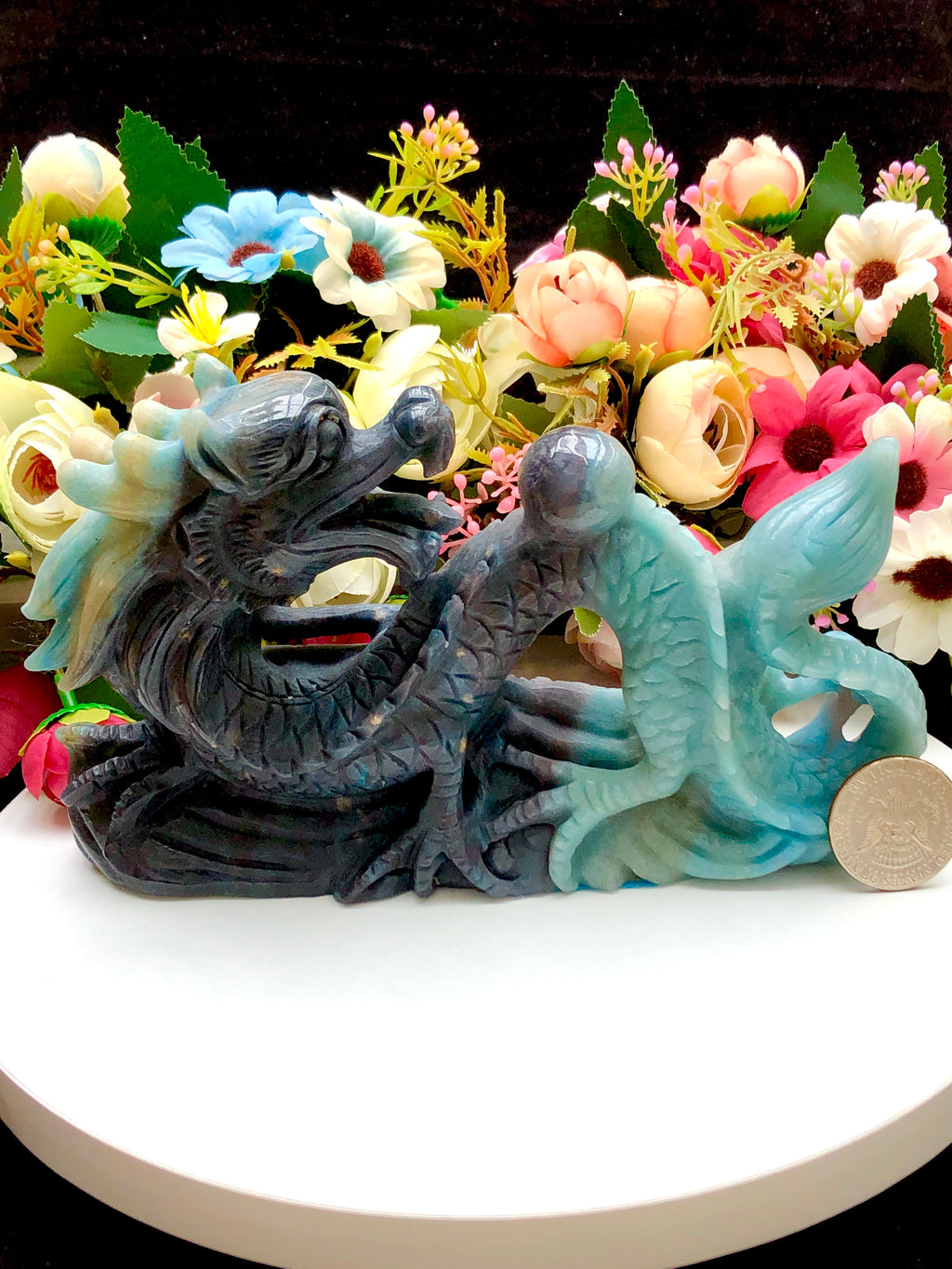 Trolleite chinese dragon carving