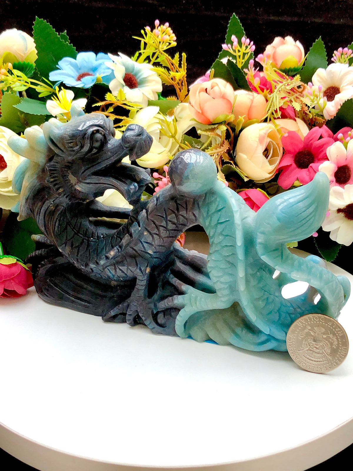 Trolleite chinese dragon carving