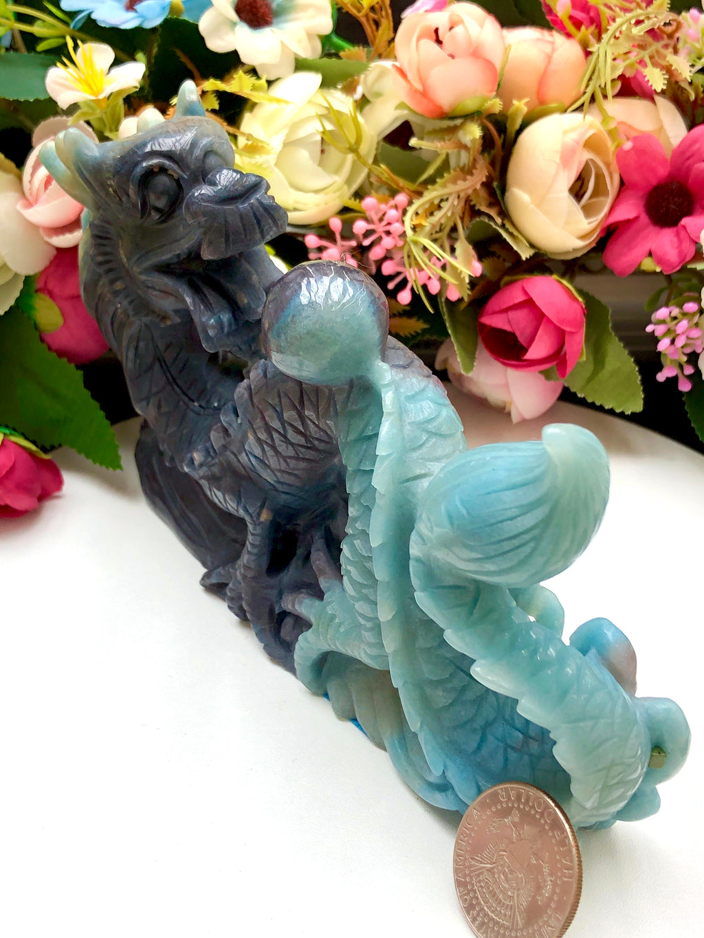 Trolleite chinese dragon carving