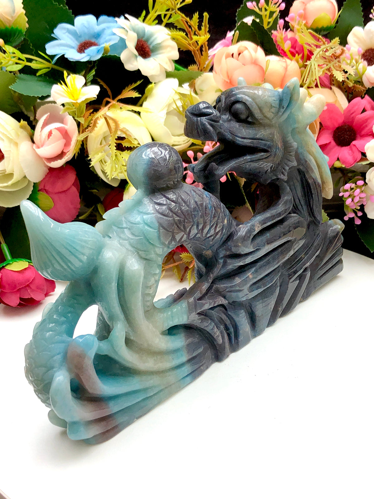 Trolleite chinese dragon carving