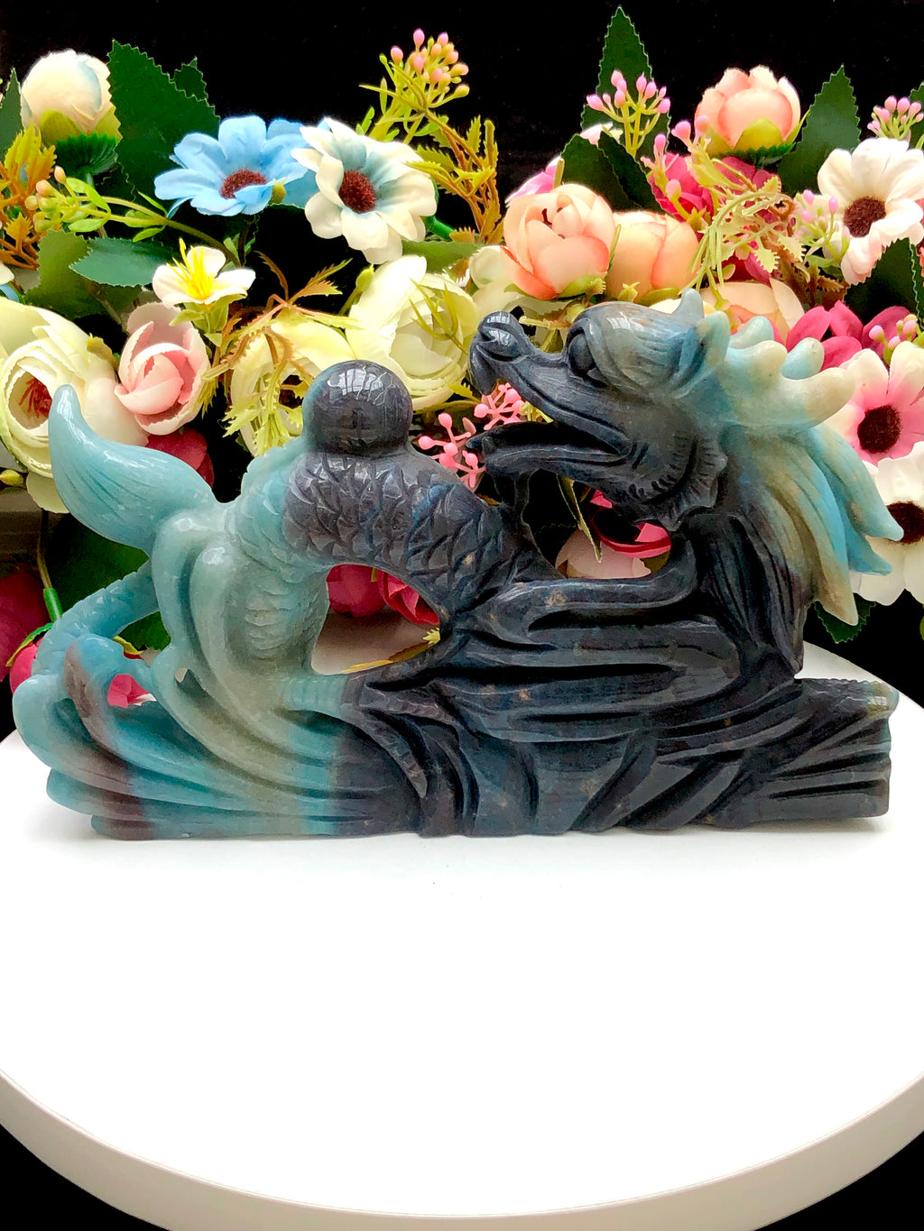 Trolleite chinese dragon carving