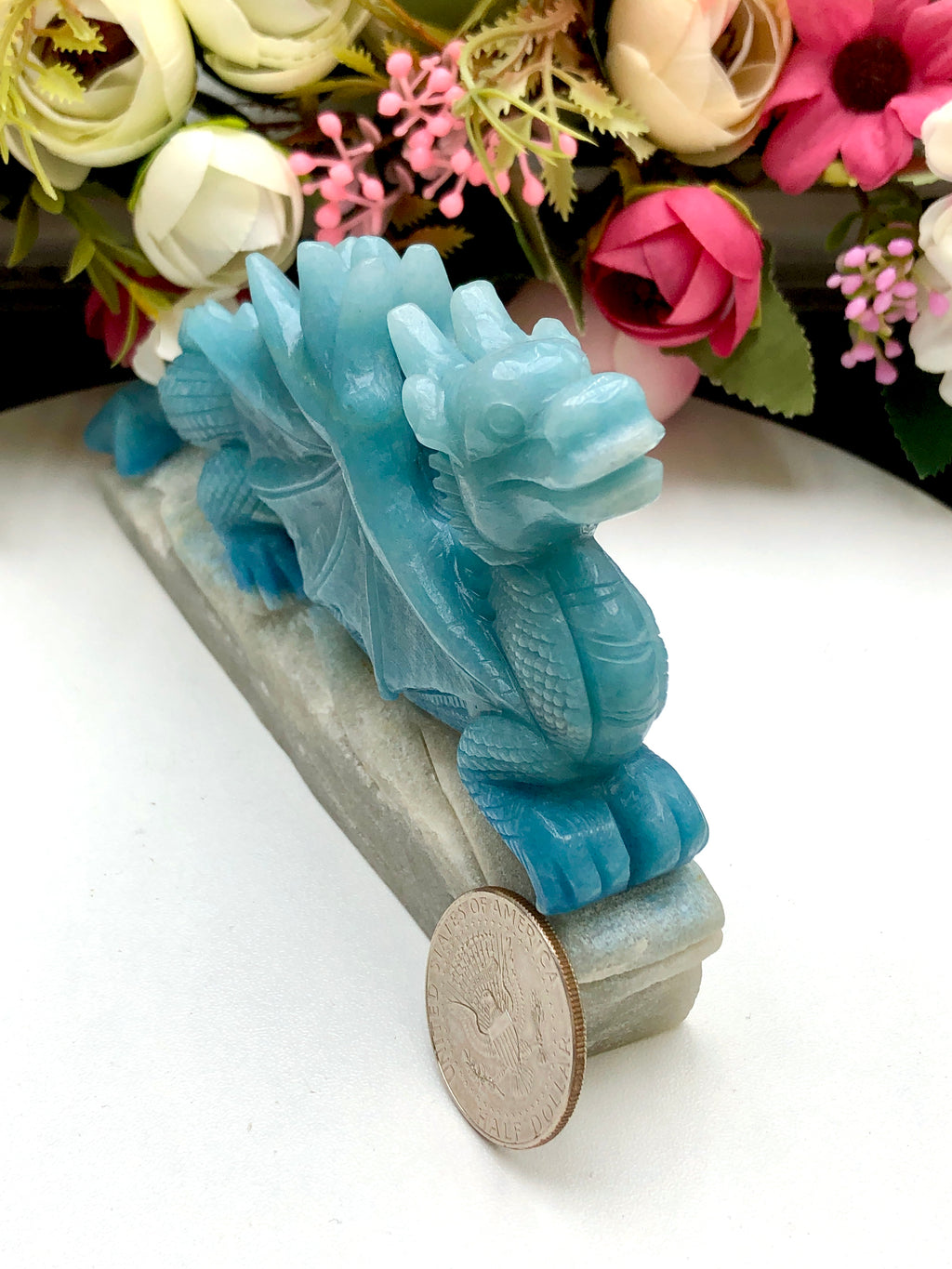 Trolleite Chinese dragon carving