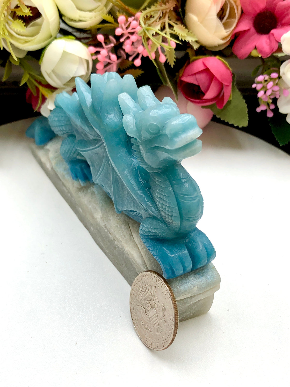 Trolleite Chinese dragon carving