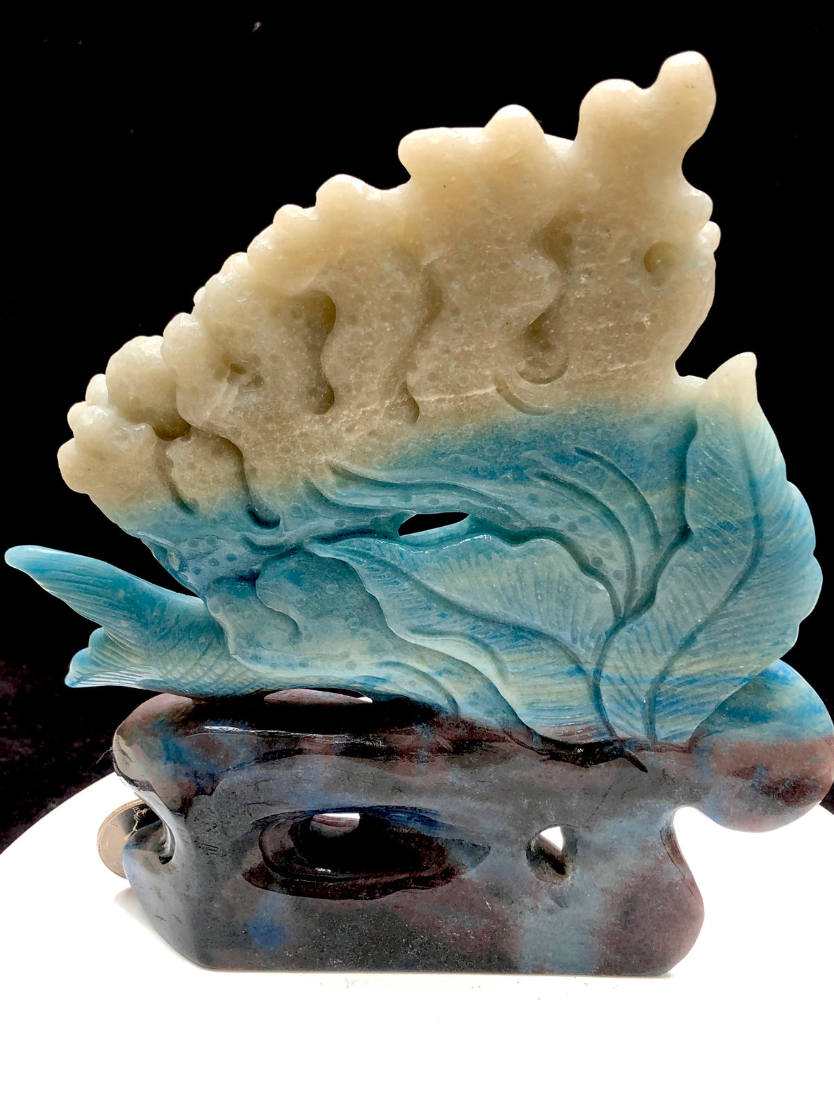 Trolleite Mermaid carving
