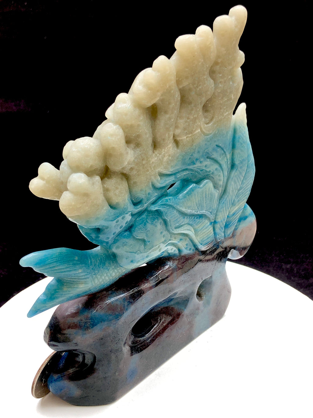Trolleite Mermaid carving