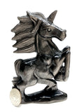 Silver obsidian unicorn