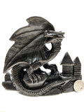 Sliver obsidian western dragon