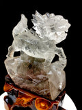 Garden quartz qilin carving