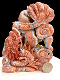 Cotton candy agate Chinese dragon