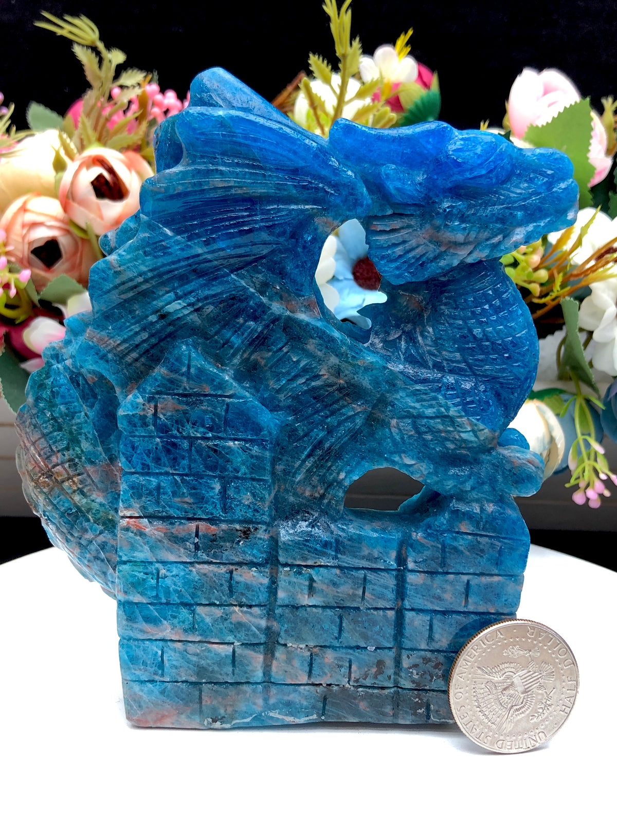 Blue Apatite Dragon