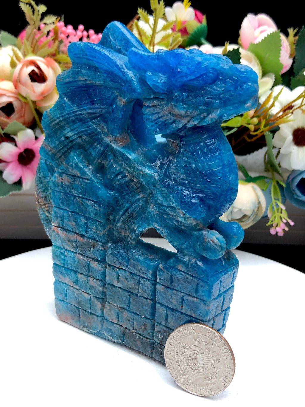 Blue Apatite Dragon