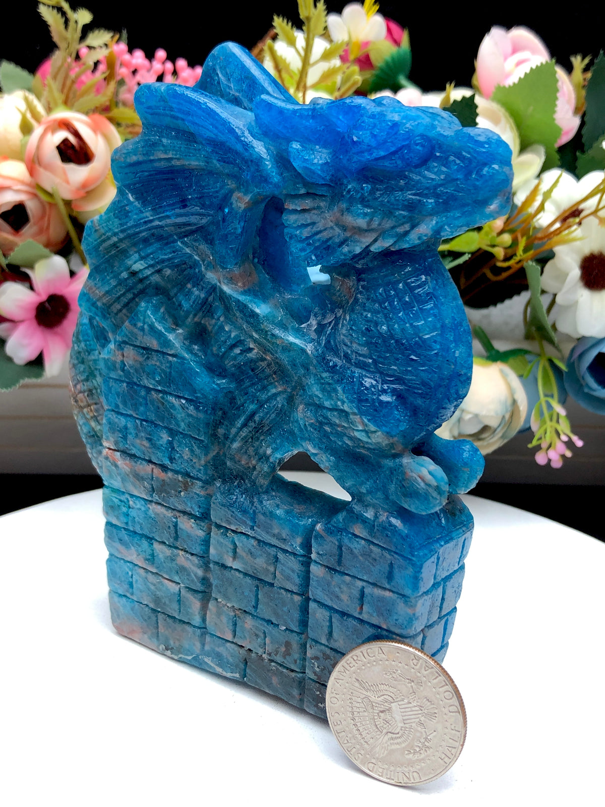 Blue Apatite Dragon