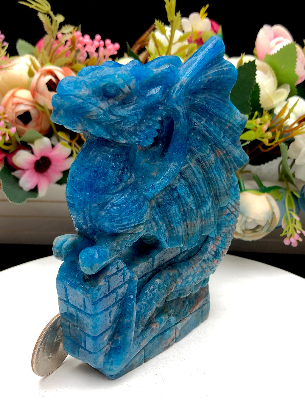 Blue Apatite Dragon