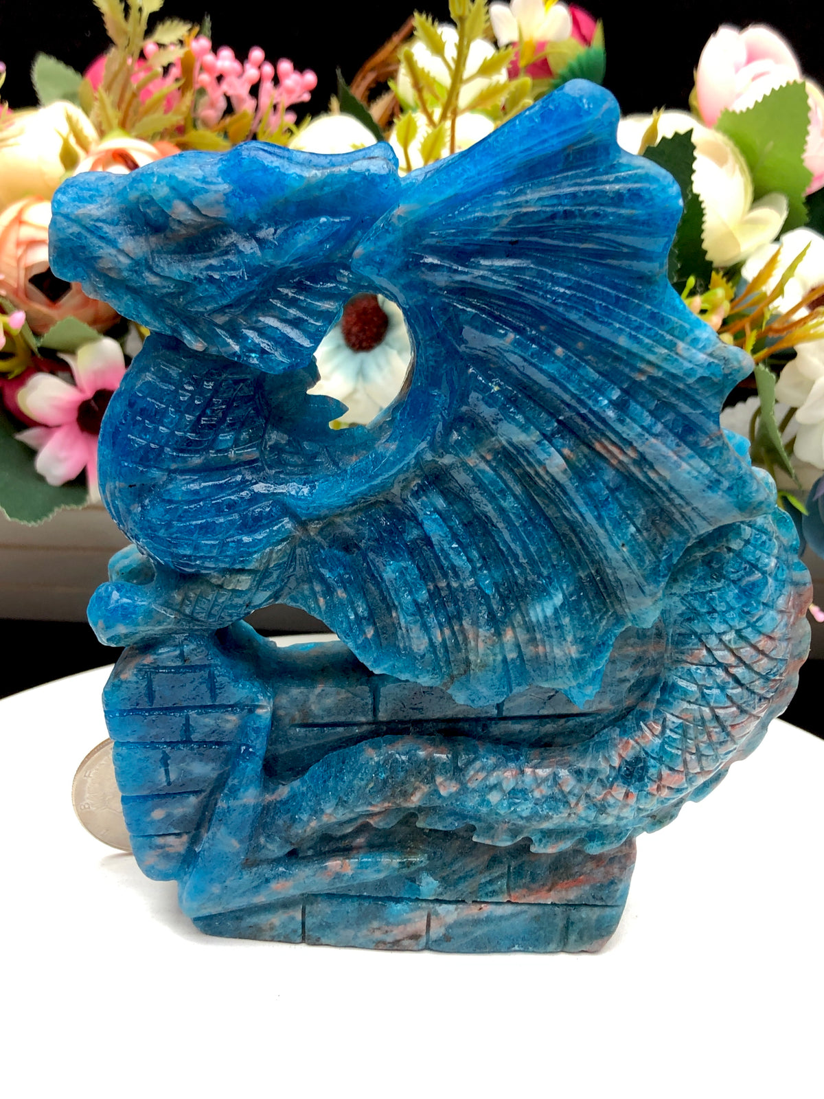 Blue Apatite Dragon