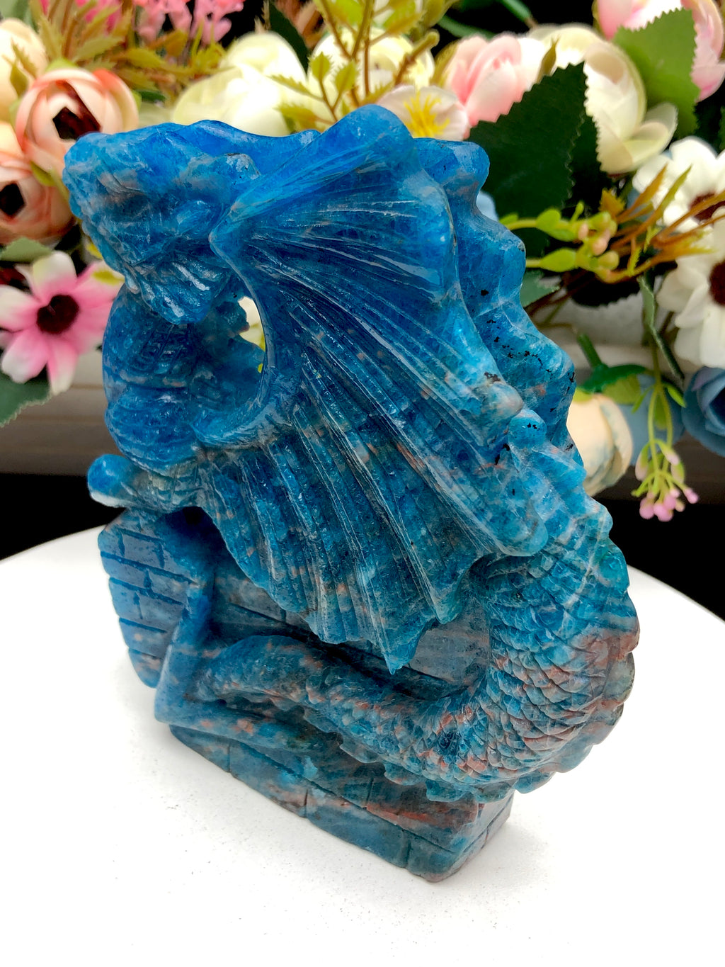 Blue Apatite Dragon