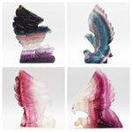 Fluorite Engle carvings【4designs $45-$110 Each】