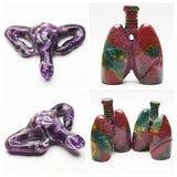 Crystal goat head & kidney carvings【2 kinds】