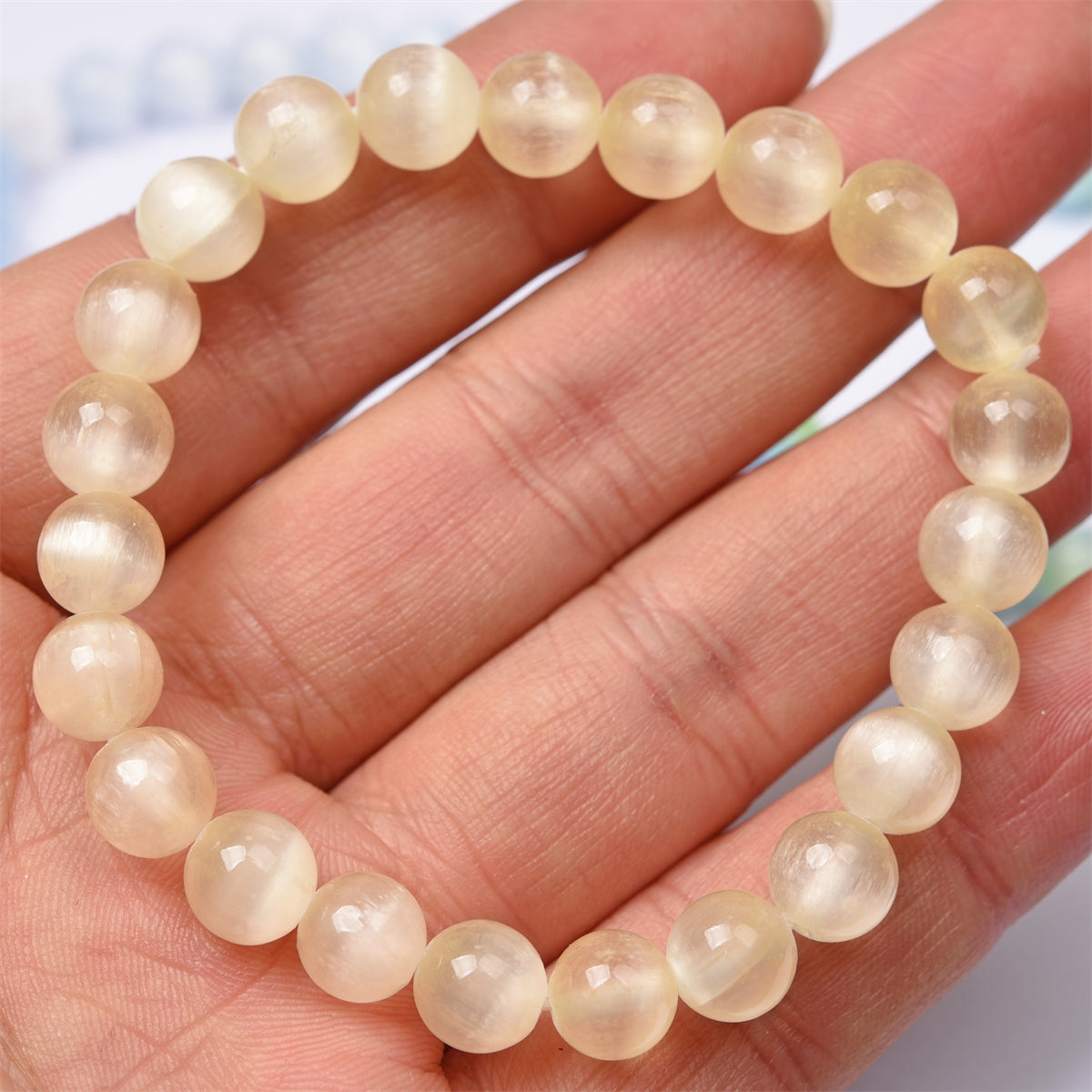 Aura Selenite bracelet（13 kinds color，$3.5 each）