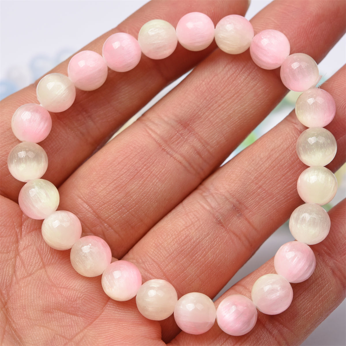 Aura Selenite bracelet（13 kinds color，$3.5 each）