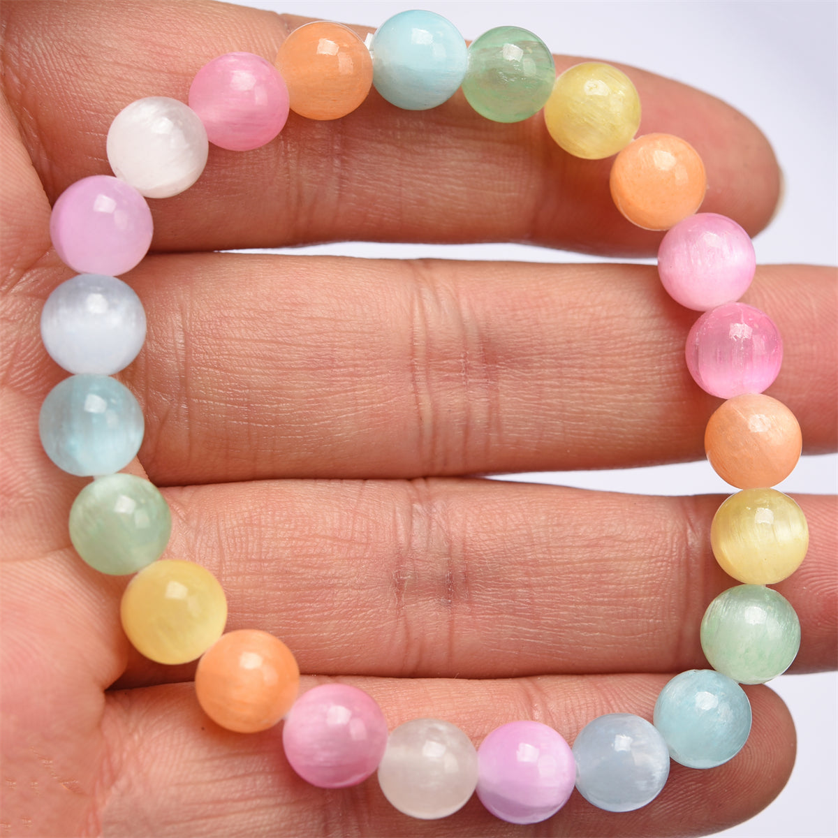 Aura Selenite bracelet（13 kinds color，$3.5 each）