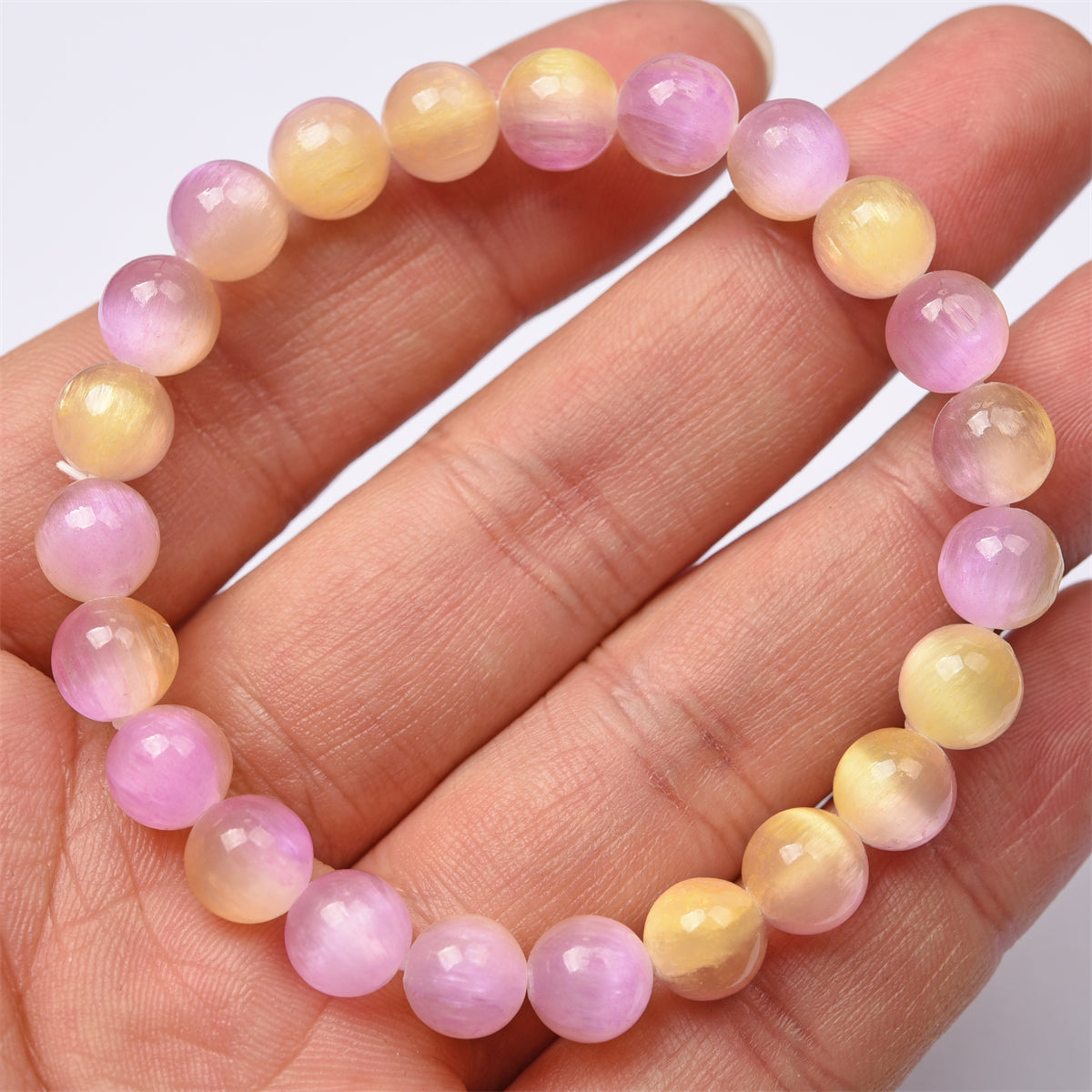 Aura Selenite bracelet（13 kinds color，$3.5 each）