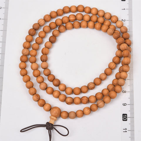 Arborvitae mala beads