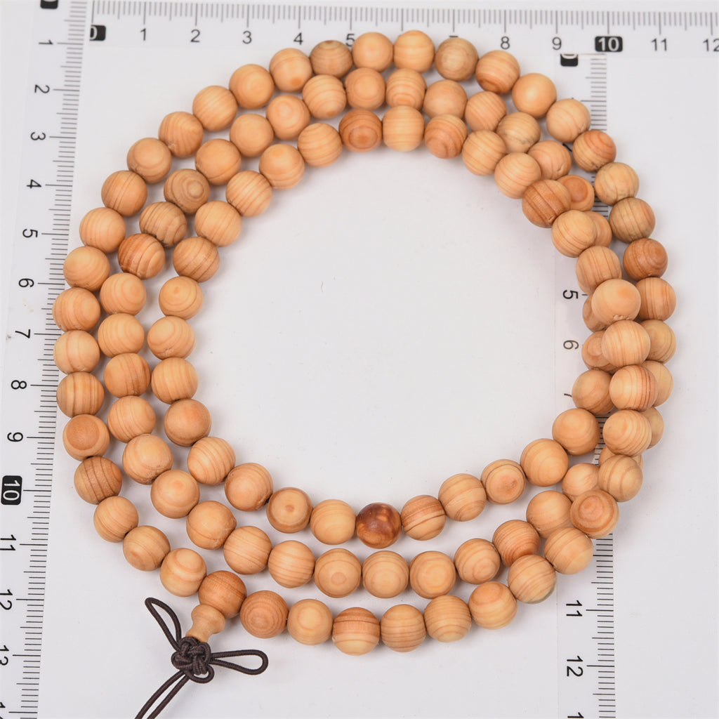 Arborvitae mala beads