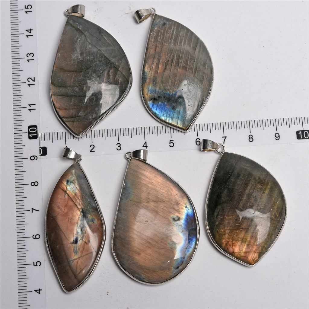 Nature crystal/gemstone teardrop pendants【$3-$15 each】