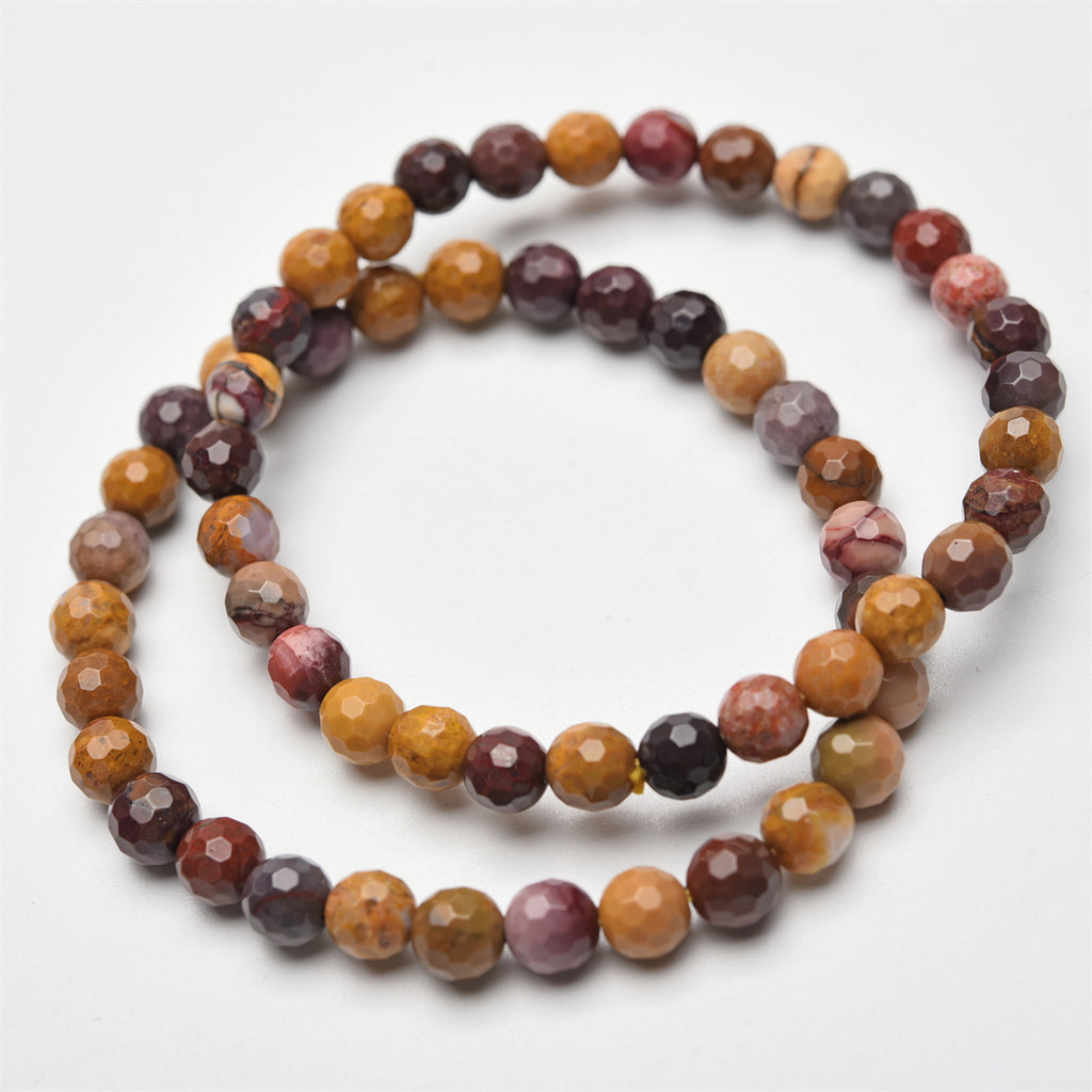 6mm faceted beads bracelet【$2-$2.5 each】