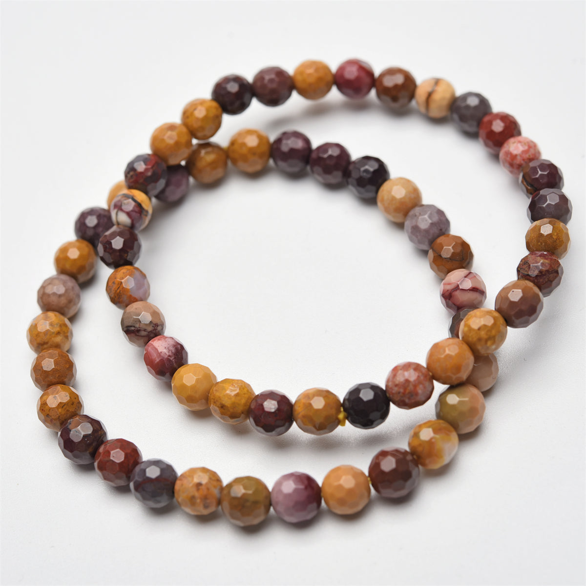 6mm faceted beads bracelet【$2-$2.5 each】