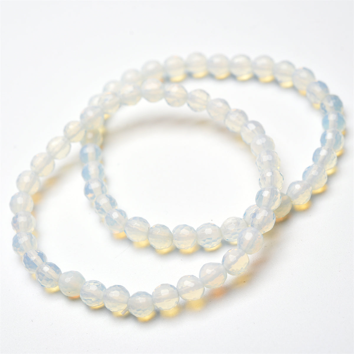 6mm faceted beads bracelet【$2-$2.5 each】